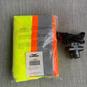 Safety Vest Sz L-XL& Headlight•Perfect for E-🚲riders &🛵riders